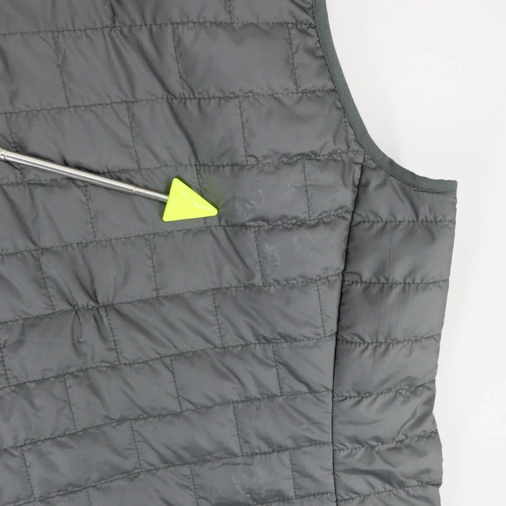 Patagonia Nano Puff Vest Mens XXL Gray Full Zip Primaloft Quilted Puffer